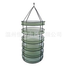 6層環(huán)形可折疊重型懸掛式晾曬網(wǎng)，可折疊網(wǎng)狀水耕干燥晾曬網(wǎng)水培