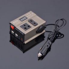  車(chē)載逆變器24V轉(zhuǎn)220V，峰值200W持續(xù)100W帶點(diǎn)煙座數(shù)字顯示
